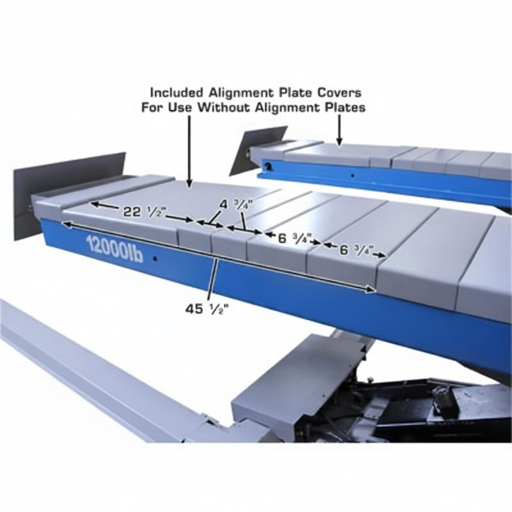 Atlas 12ASL Scissor Alignment Lift 12000 lb. Capacity
