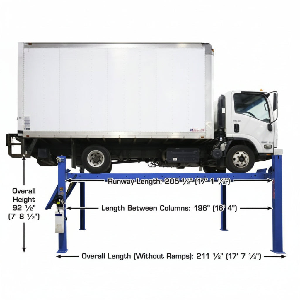 Atlas Platinum 14,000 lb Certified 4-Post Lift