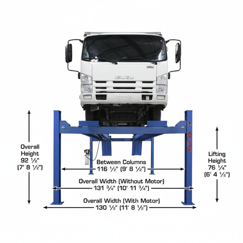 Atlas Platinum 14,000 lb Certified 4-Post Lift