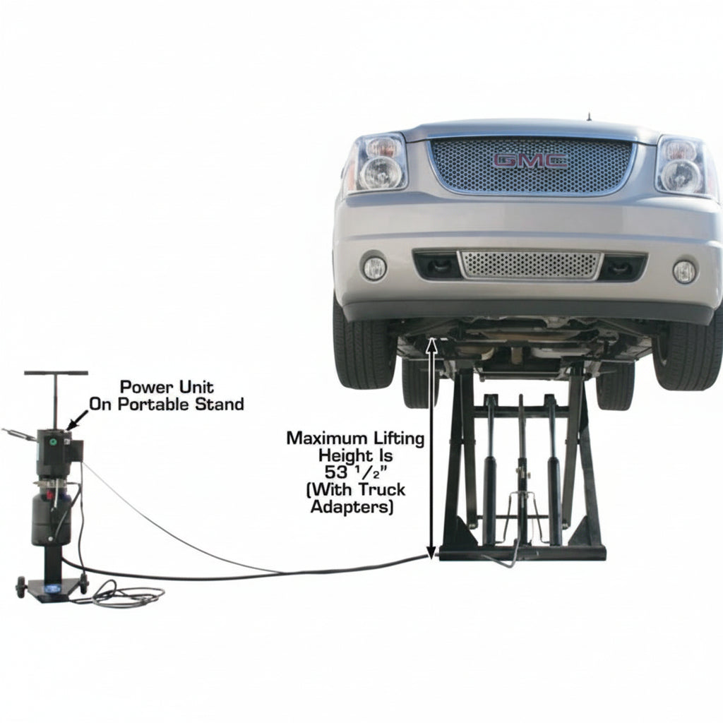 Atlas 6MR Portable Mid-Rise Scissor Lift 6000 lb. Capacity