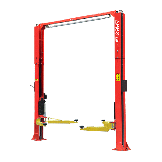 AMGO® Hydraulics OH-9 9,000 lb Clear Floor 2 Post Lift