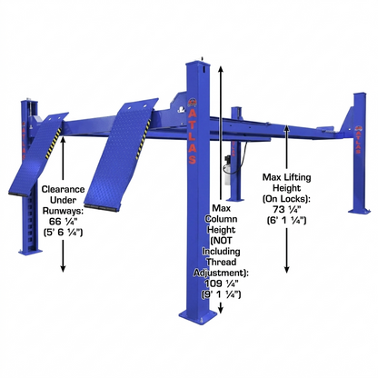 Atlas Platinum 14,000 lb Certified Alignment Lift