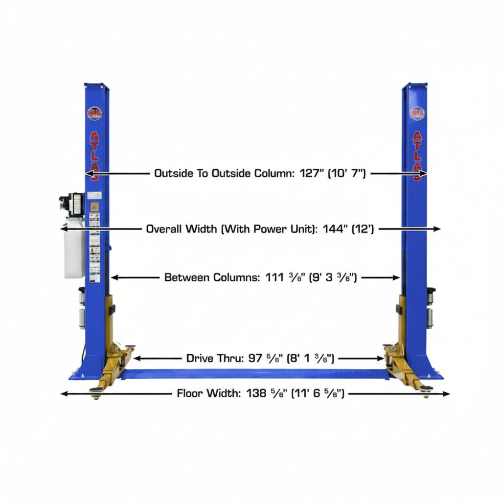 Atlas Platinum PVL9BP ALI Certified 9,000 lb Baseplate Lift