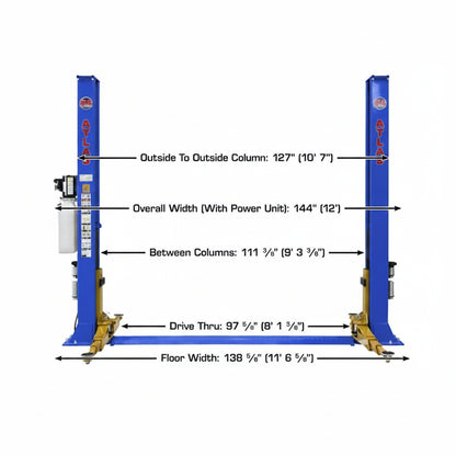 Atlas Platinum PVL9BP ALI Certified 9,000 lb Baseplate Lift