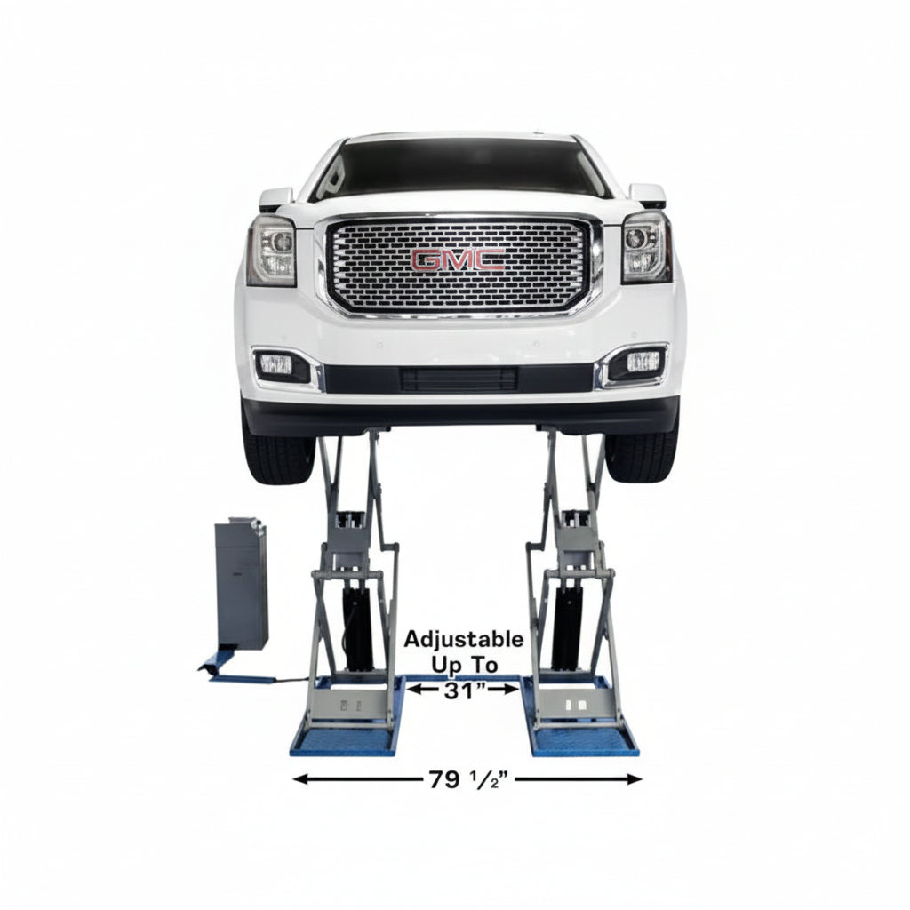 Atlas SLP9K Full-Rise Scissor Lift 9000 lb. Capacity